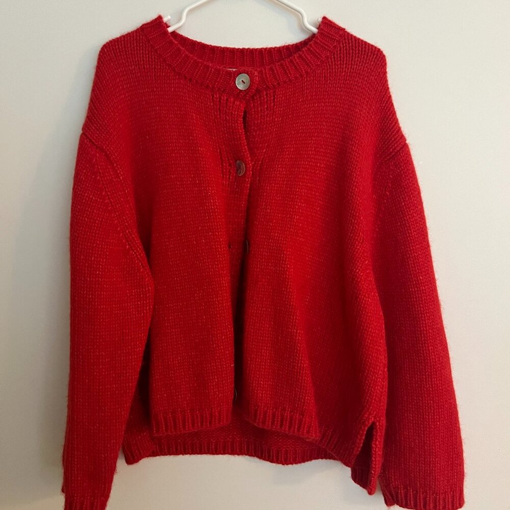 Nikki Chasin Sheba Cardigan Sweater - Habanero